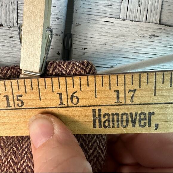 Eddie Bauer harringbone skirt front plate 90s vintage feminine warm academia - Picture 6 of 8